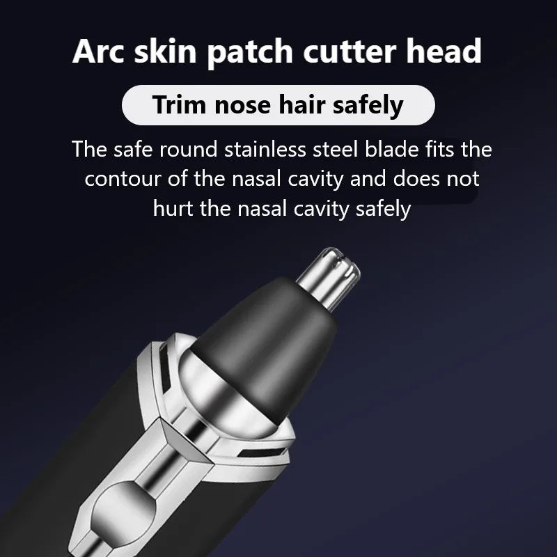 Kemei Recortador de Vello Nasal Implemento de Lana Nasal Cortador de Vello Nasal Lavable Recortadora y Máquina de Afeitar Epiladora Removedor de Vello Nasal