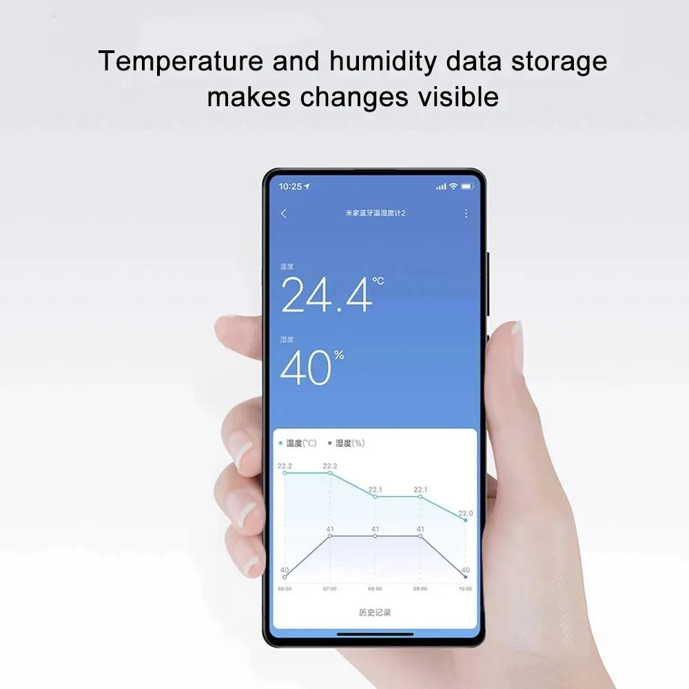 XIAOMI Termómetro 2 Mijia Eléctrico Bluetooth Inalámbrico Inteligente Higrómetro Termómetro Detección de Temperatura MI Mijia Home APP