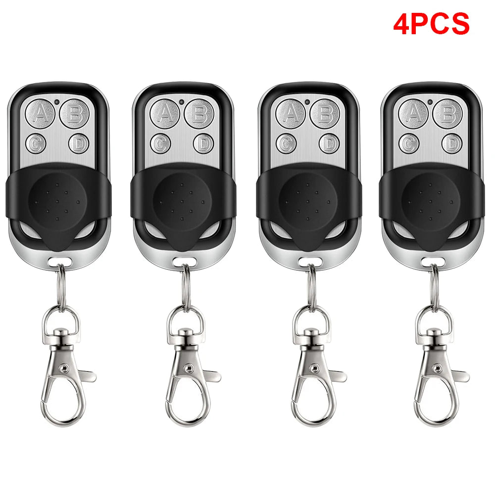 1~5PCS Universal 4 Buttons Garage Door Opener Remote Control 433MHZ Clone Fixed Learning Rolling Code Duplicator Garage