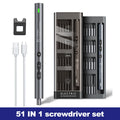 51 in 1 Mini Electric Screwdriver Set Precision Rechargeable Wireless Cordless Kit Magnetic Power Tool Bit for Xiaomi Phone Pen