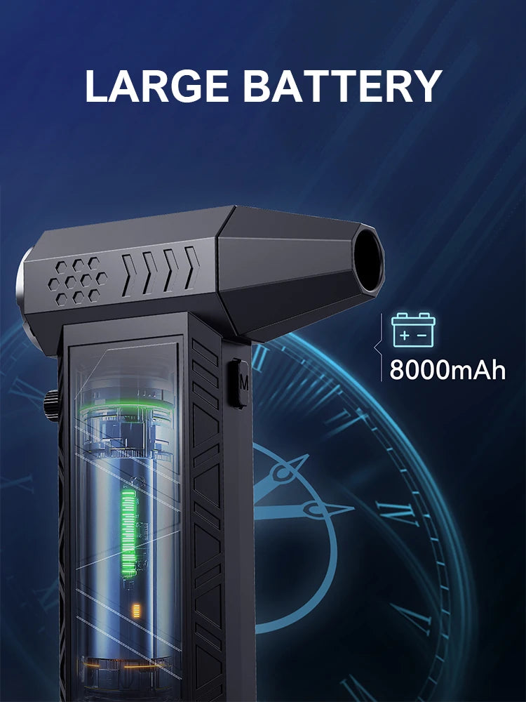 X9 Turbo Fan Jet 300000RPM Soplador Turbo Jet Aspirador Sin Escobillas Soplador Para Limpieza de PC/Teclado/Hogar/Coche Soplador de Aire