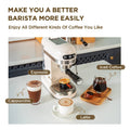 Petrus Espresso Coffee Maker Compact Coffee Machine 15 Bar With Foaming Milk Frother Automatic 2-Cup Shot Touch ConControl(220V)