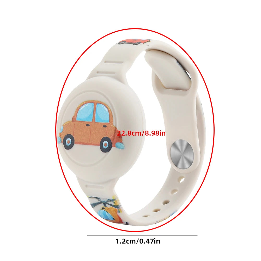 For Apple Airtag Holder Children Bracelet Airtags Case Straps Kids Cute Cartoon Watchband GPS Tracker Waterproof Silicone Holder
