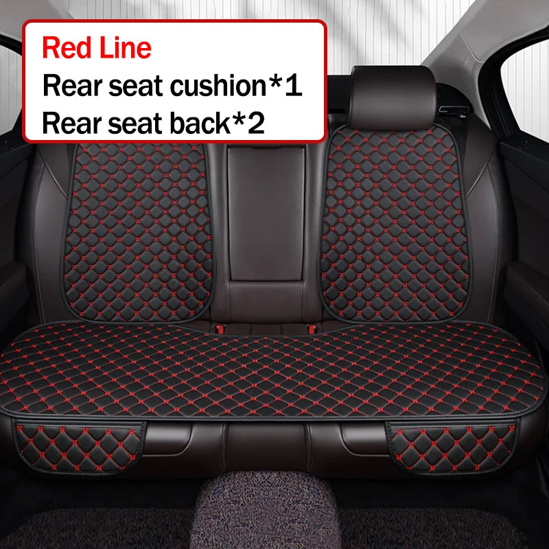 Kcimo Pu Leather Car Seat Cover Seat Back Soft Cushion Universal Front and Rear Car Seat Cushion Chair Carpet Pad Four Seasons