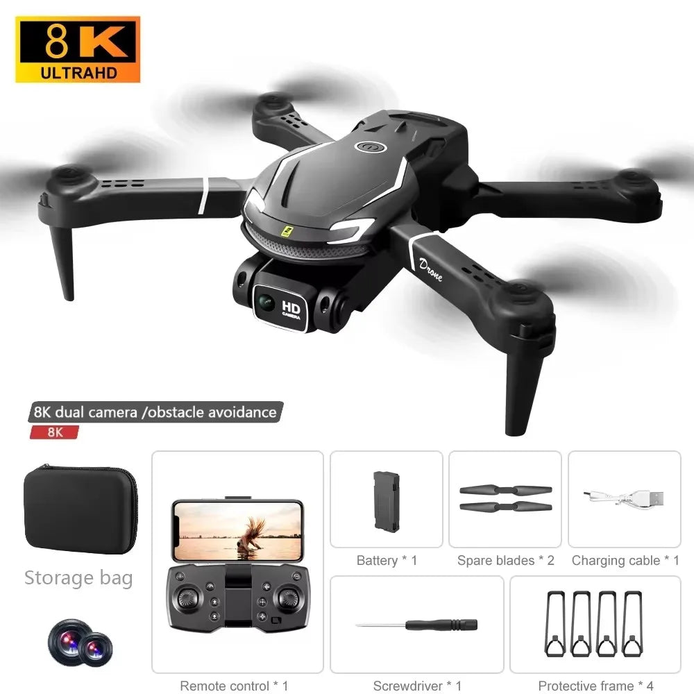 Original V88 Drone 8K Professional Aerial Dual-Camera Omnidirectional Obstacle Avoidance Mini Drone GPS Folding Quadcopter 10km