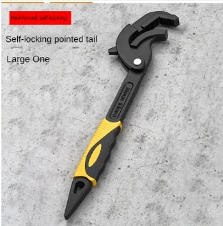 DELI 14-30 / 30-60mm Universal Key Pipe Wrench Open End Spanner Set High-carbon Steel Snap N Grip Tool Plumber Multi Hand Tool