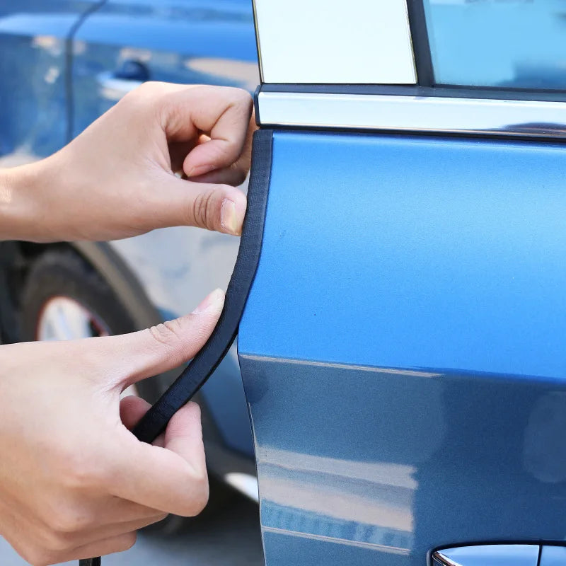 Protector de puerta de coche de 5/10M, tira de protección contra arañazos en el borde, moldura universal, protección anticolisión para puerta de coche con moldura de acero para coche