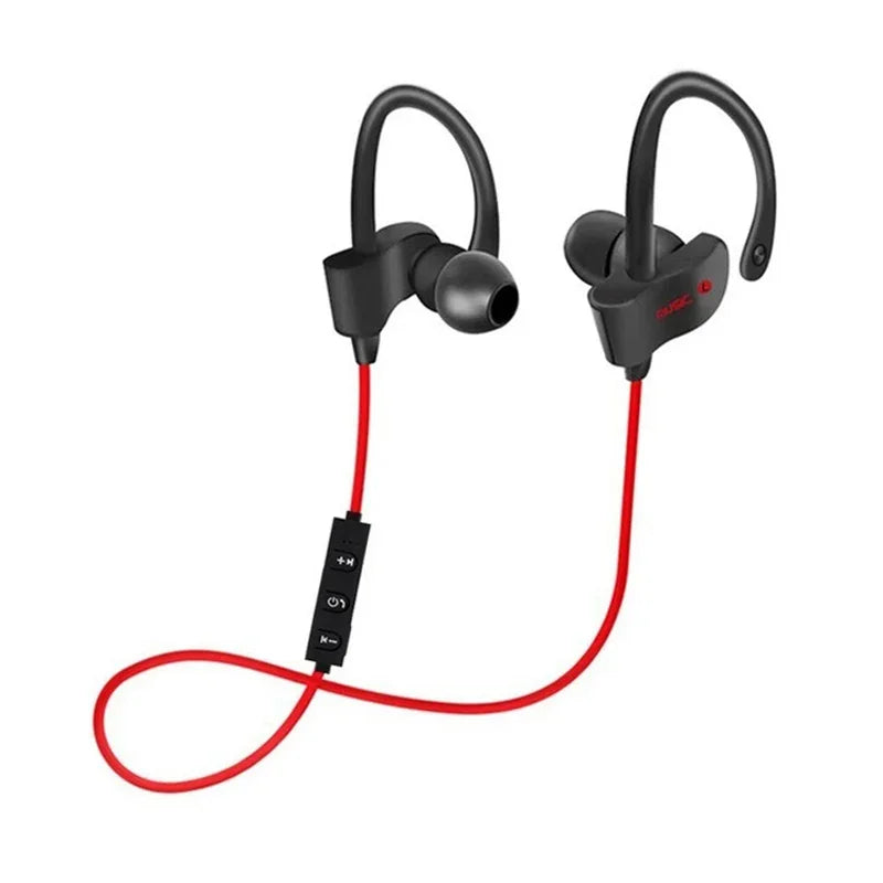 Auriculares inalámbricos Bluetooth estéreo con gancho, auriculares deportivos de música, auriculares para juegos, manos libres para todos los teléfonos inteligentes Aurifonos