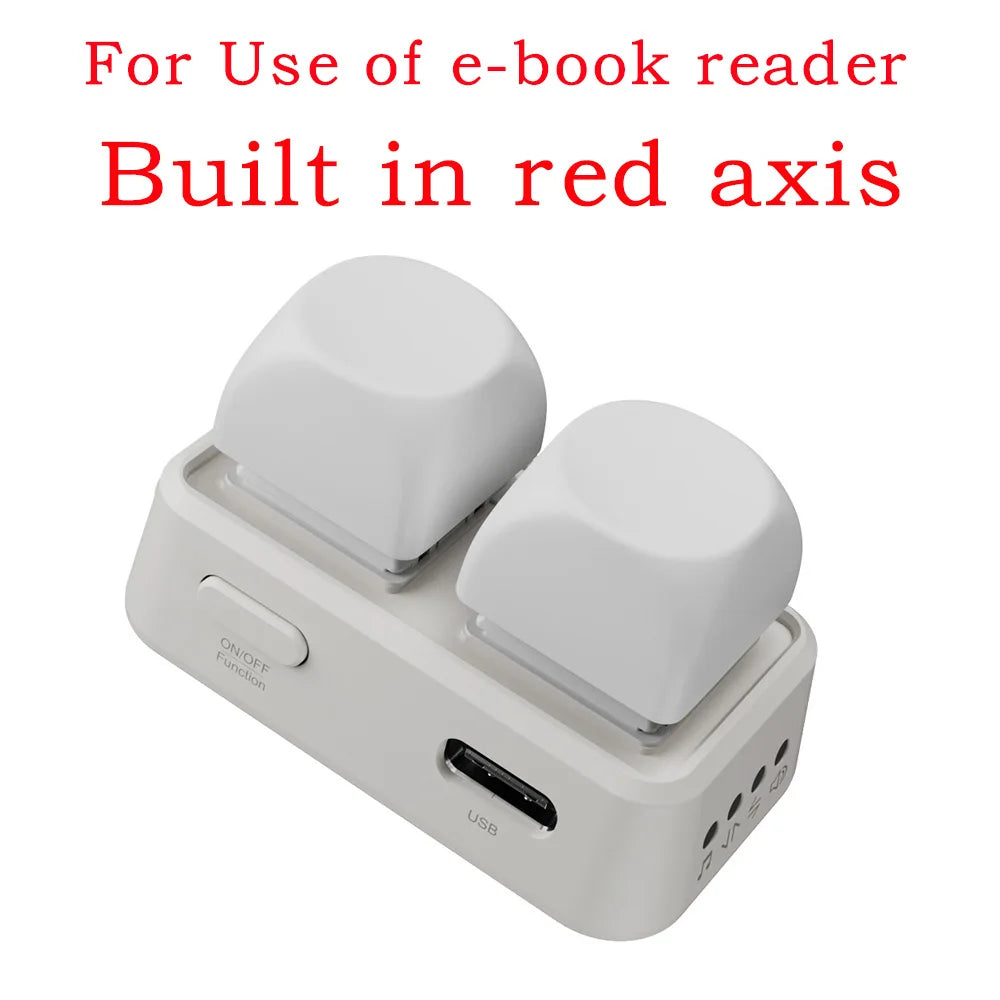 New Keypad Dual Button E-book Page Turner For Tablet Mobile Phone Blue Tooth Remote Control Swipe Short Videos For Android/IOS