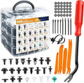 Kit de 800 clips de retención de plástico para coche, 680 remaches de plástico para guardabarros de coche, panel de moldura de puerta, juego mixto de clips de sujeción para coche Amagi