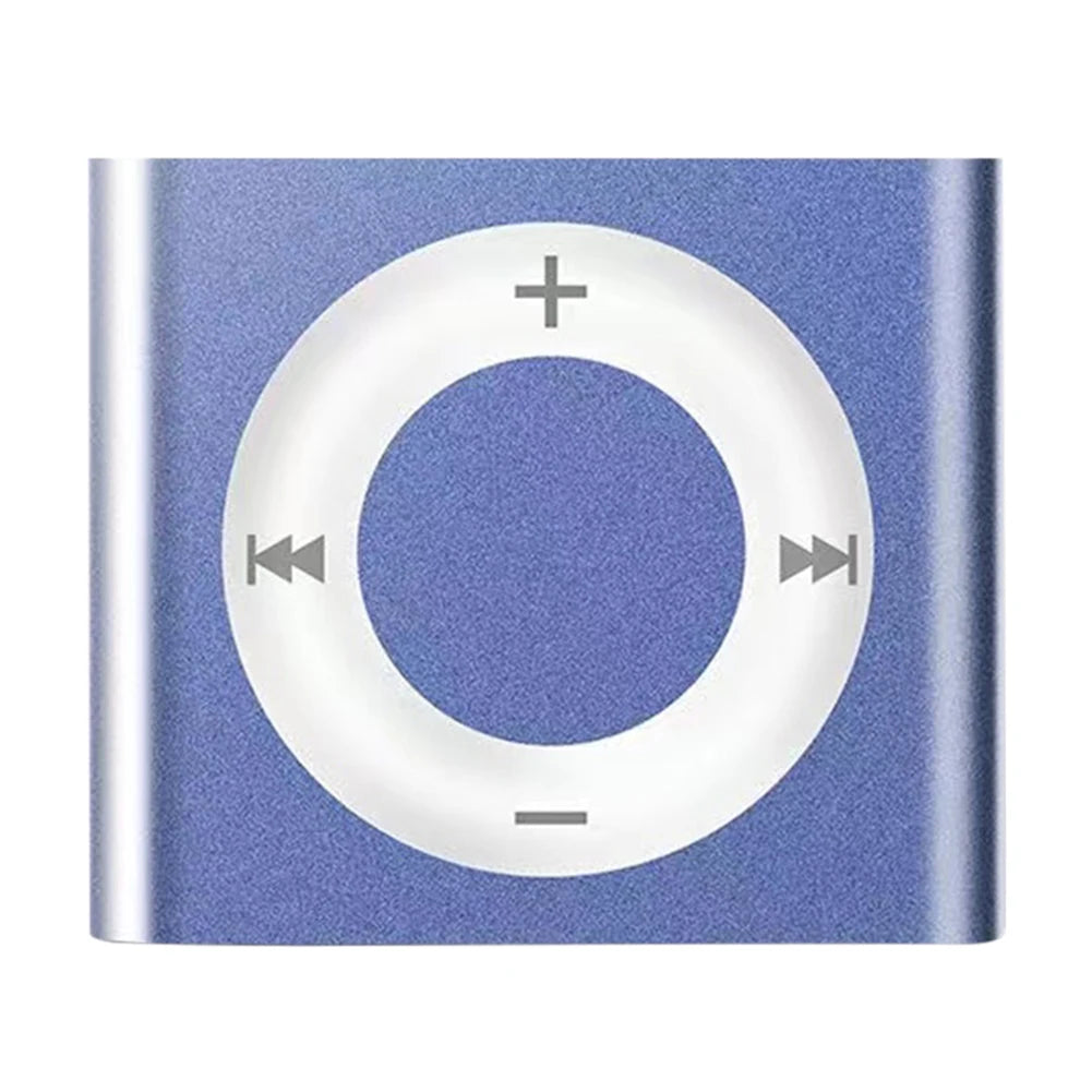Mini MP3 Music Players Metal Clip-on Build in Speaker 180mAh Touch Tone Rechargeable with Headphone Support TF Card for Students