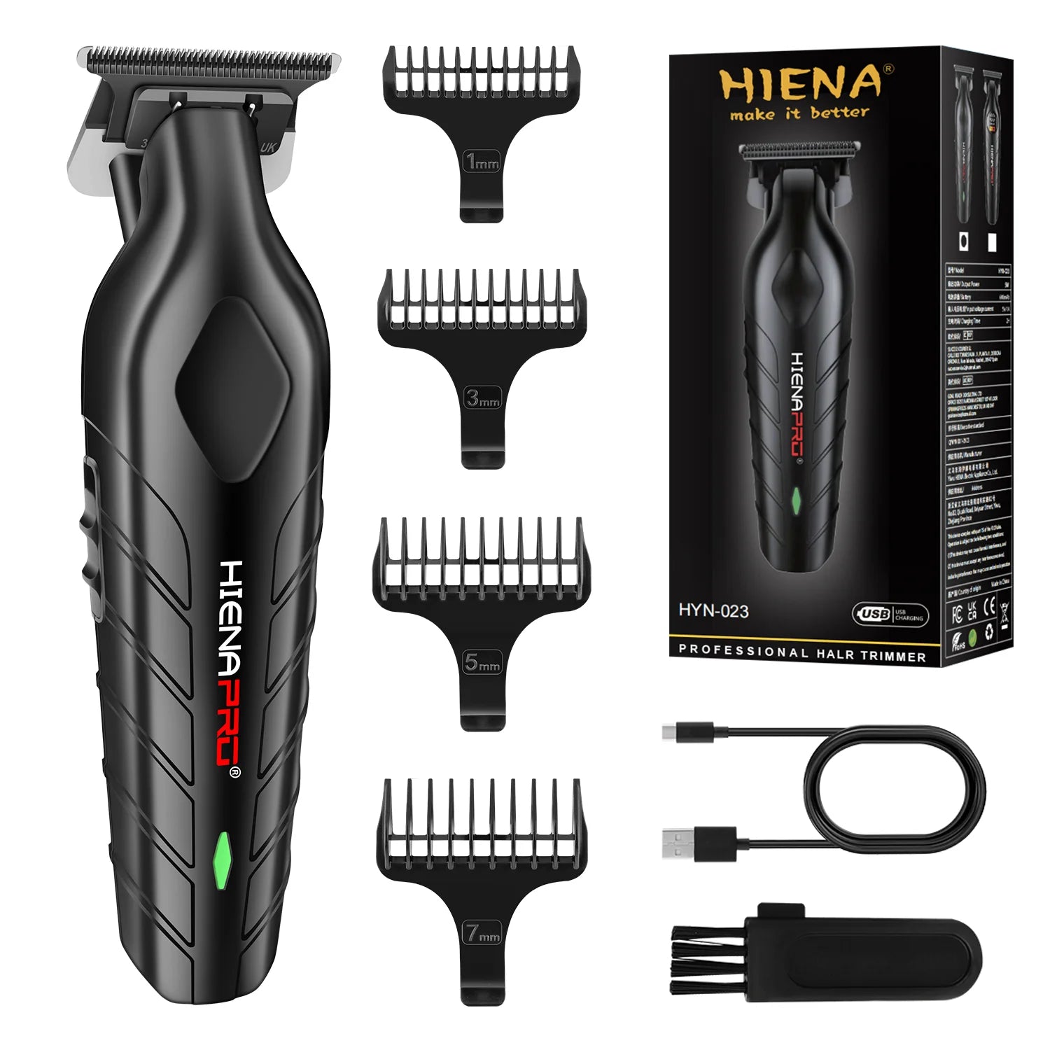 hiena Clipper Electric Hair Trimmer for men Electric shaver professional Men's Hair cutting machine Wireless barber trimmer