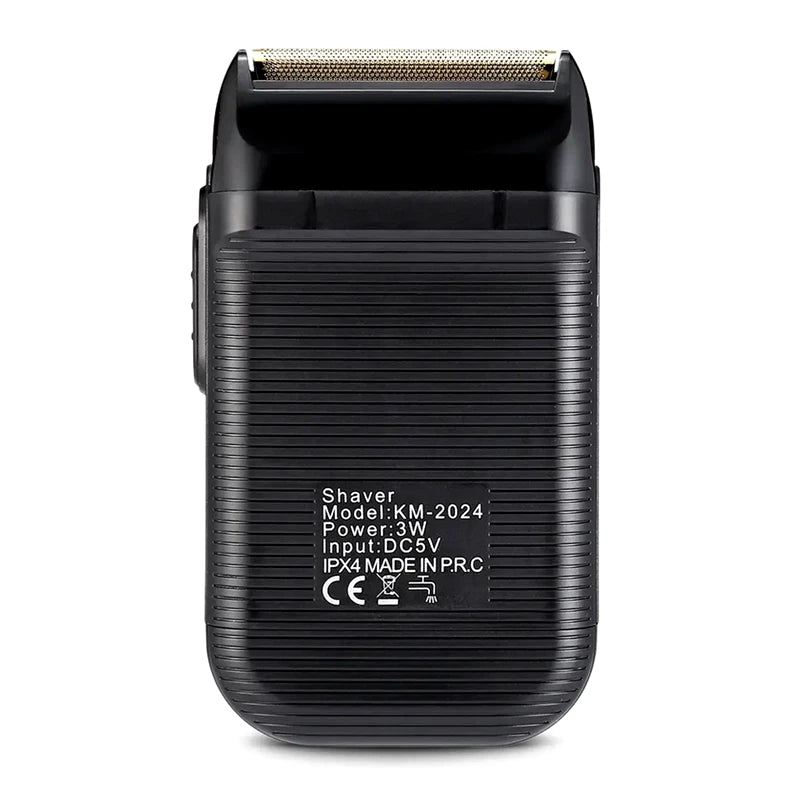Kemei powerful rechargeable shaver for men foil electric shaver beard hair shaving head bald electric razor with extra mesh