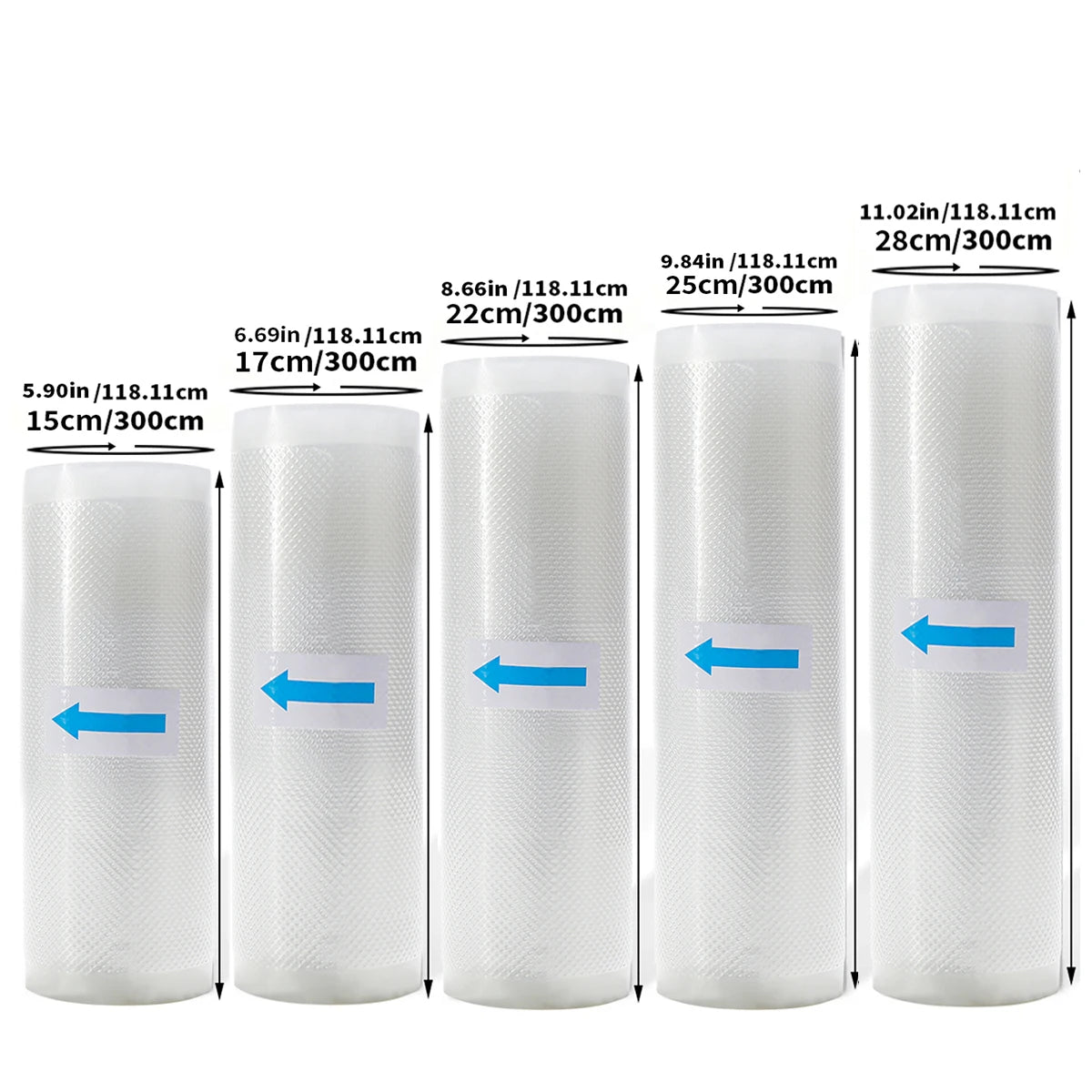 Vacuum Sealer Bags Rolls for Food Commercial Grade BPA Free Puncture Prevention Great for Sous Vide Cooking