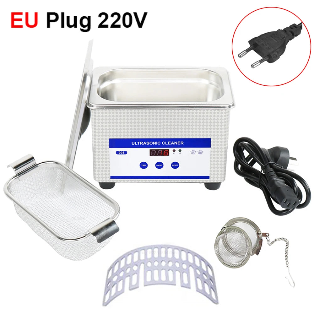 Ultrasonic Cleaner 35W High Frequency Ultrasonic Glasses Cleaning Machine for Jewelry Watches Denture Tool Ultrasonic Washing