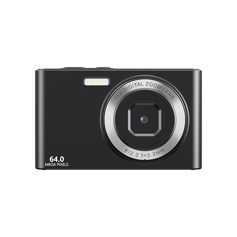 64MP Digital Camera For Photography Front Rear Dual Lens Selfie Camera Auto Focus 18X Auto Focus 4K Video Record Vlog Camcorder