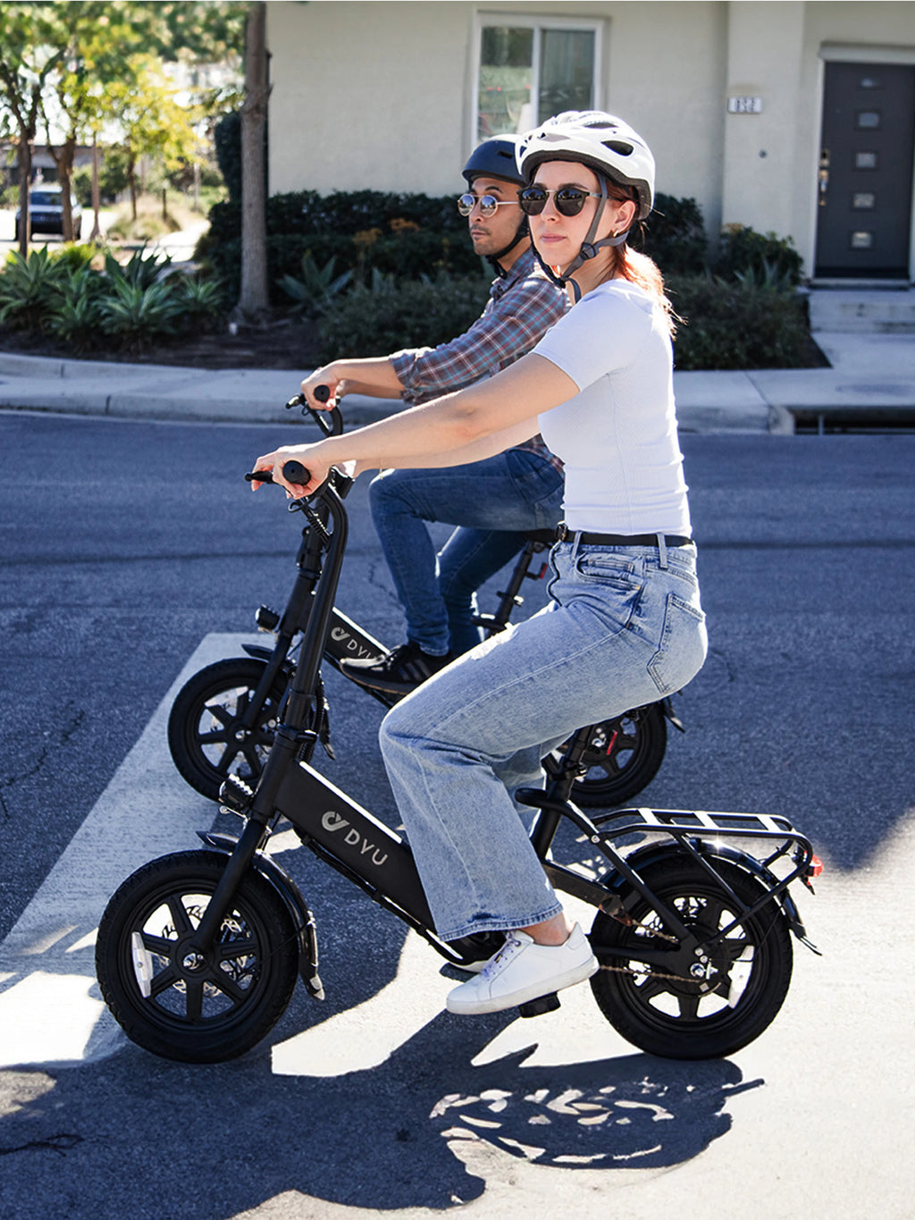 【1 año de garantía】DYU C3 Bicicleta eléctrica de 14 pulgadas con motor de 500 W, batería de litio de 36 V y 7,8 Ah, bicicleta eléctrica, E-bike UL2849