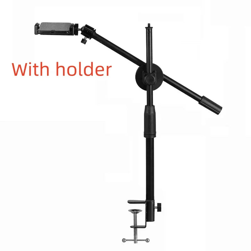 Roreta new Horizontal Tripod for Phone Smartphone Table Overhead Stand for Mobile Cellphone Filming Photography Articulated Arm