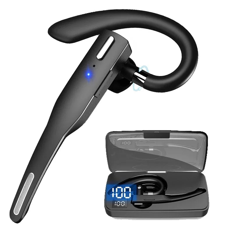 Auriculares inalámbricos Bluetooth con micrófono, audífonos con cancelación de ruido ENC, manos libres para negocios y conducción