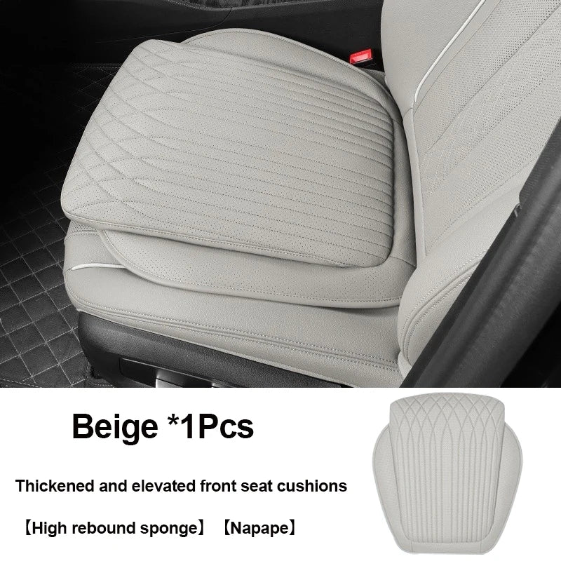 For Tesla Car Cushion Nappa Leather Breathable Non-slip Car Seat High Rebound Pad Seat Cushion Four seasons Universal Auto Seat