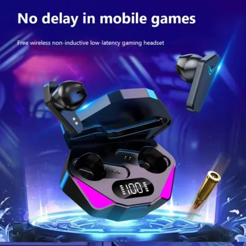 X15 TWS Auriculares inalámbricos Bluetooth 5.3 Auriculares con latencia baja de 65ms Auriculares de juego Esport Gamer con micrófono para Xiaomi iPhone