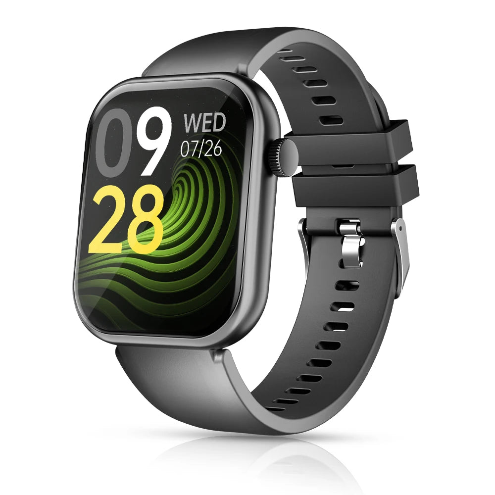 Reloj inteligente impermeable de 2.01 pulgadas con contestador de mensajes, monitoreo del sueño, podómetro deportivo y alertas de información para iPhone Android
