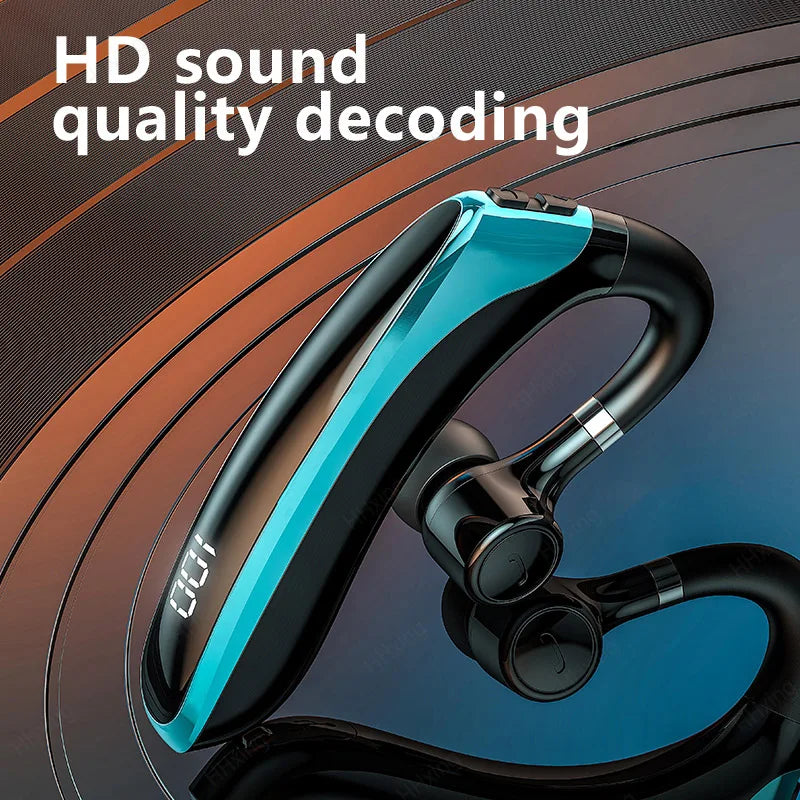 Auriculares inalámbricos Bluetooth con micrófono, audífonos con cancelación de ruido ENC, manos libres para negocios y conducción