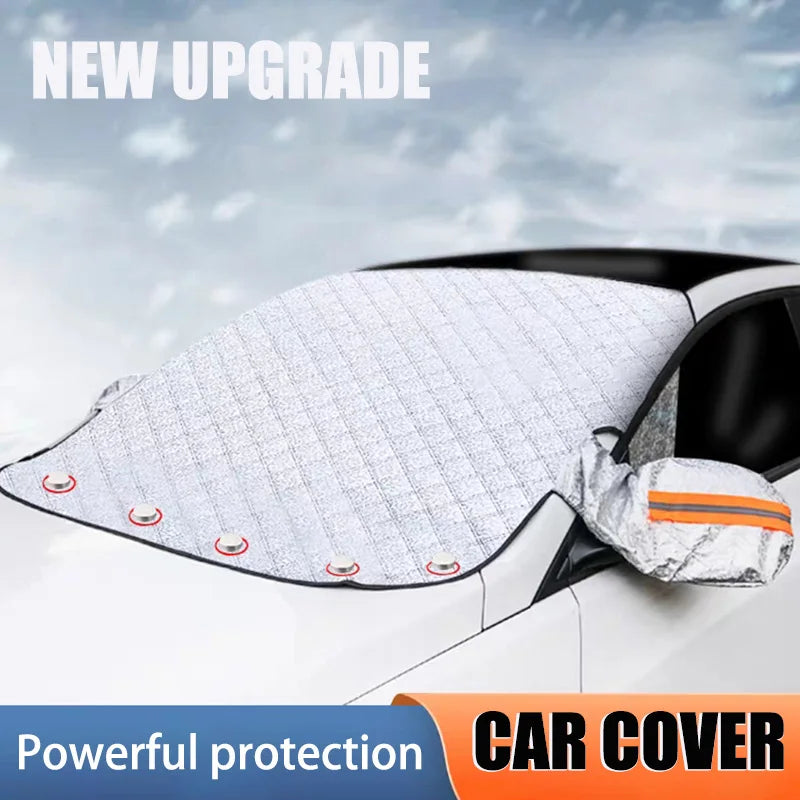 1 unidad de parabrisas de coche, cubierta de coche anti-UV para invierno, ventana delantera, anticongelante, antihielo, protección exterior para coche