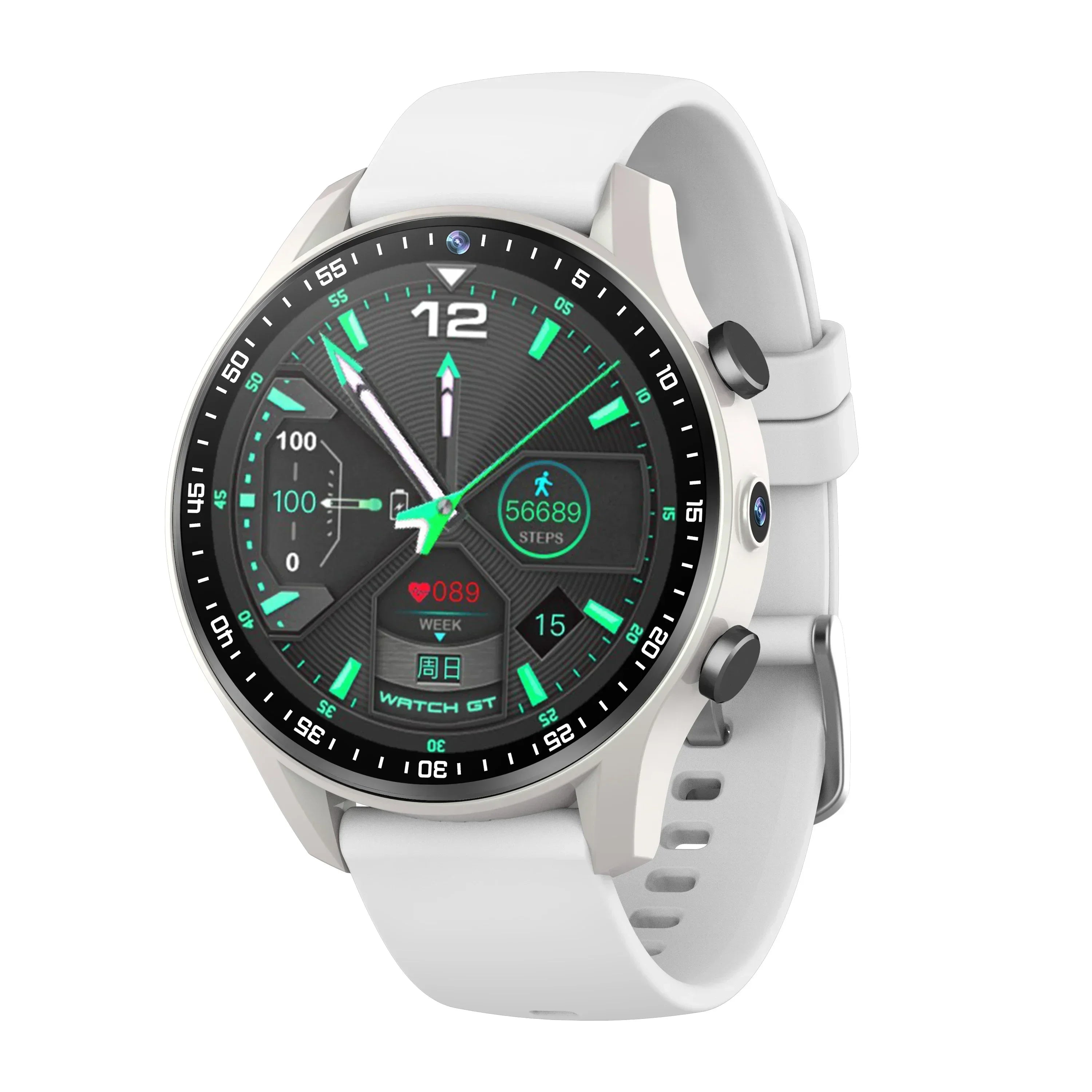 SIM Dual camera Smartwatch A7128G 4G smartwatch Video Call Trail tracker with Wifi GPS waterproof Google Play Store for men