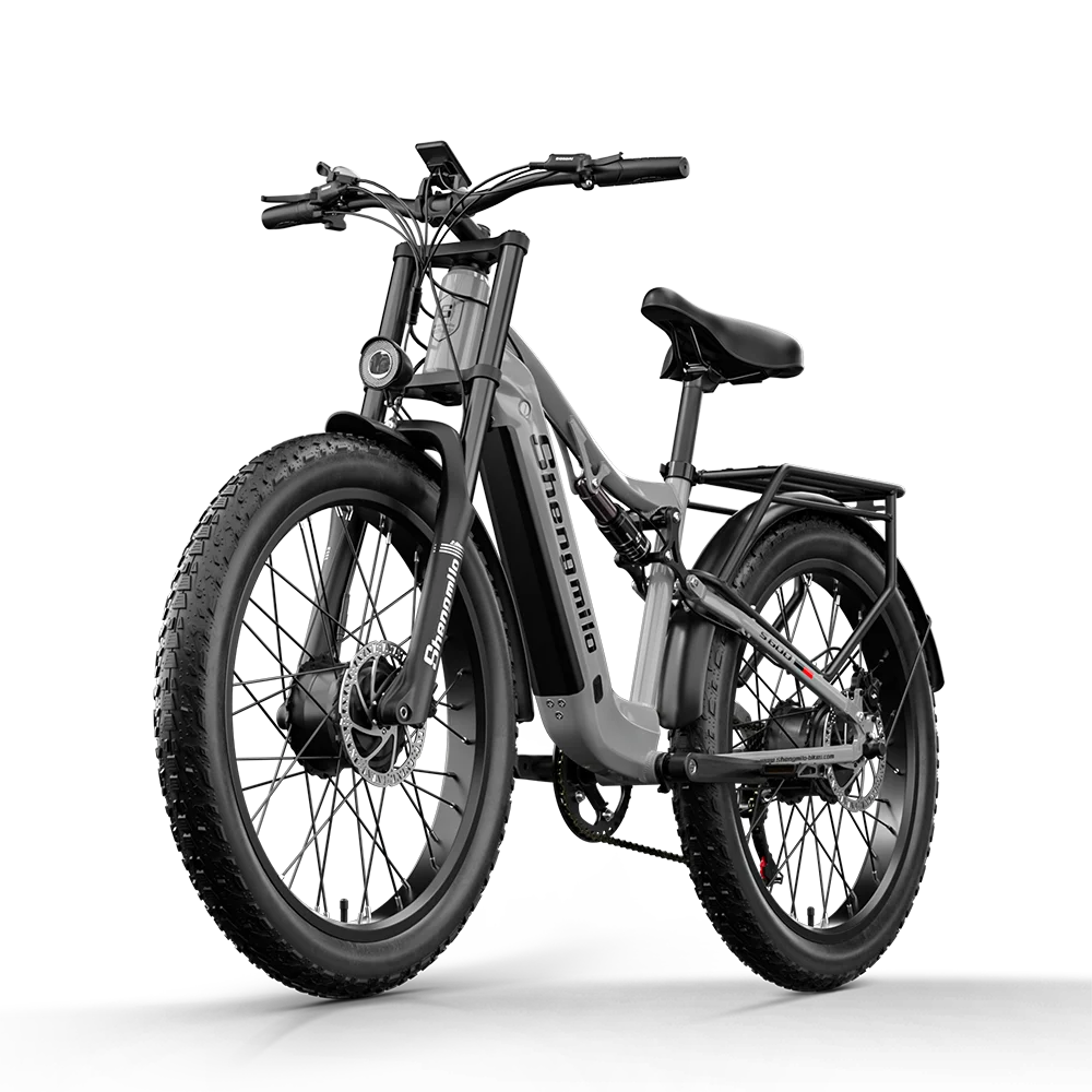 Shengmilo S600 Electric Dirt Bike 2000w Dual Motor Electric Bike Adult  48V 17.5AH Battery 26 inch Fat Tire Bicycle Electric
