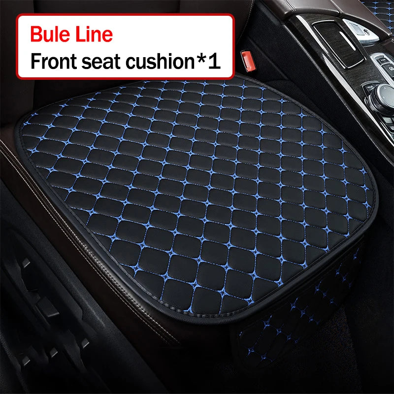 Kcimo Pu Leather Car Seat Cover Seat Back Soft Cushion Universal Front and Rear Car Seat Cushion Chair Carpet Pad Four Seasons
