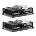 Foldable Under Bed Storage Container with Wheels Multifunctional Home Dorm Toys Clothes Books Shoes Storage Bins Visible