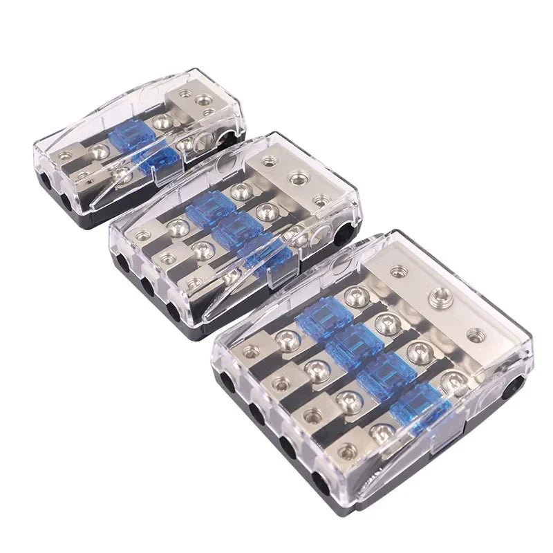 Aleación de zinc niquelada, miniportafusibles estéreo, soporte de fusible AFS de audio, bloque de distribución de energía, caja de fusibles, modificación de audio para automóvil