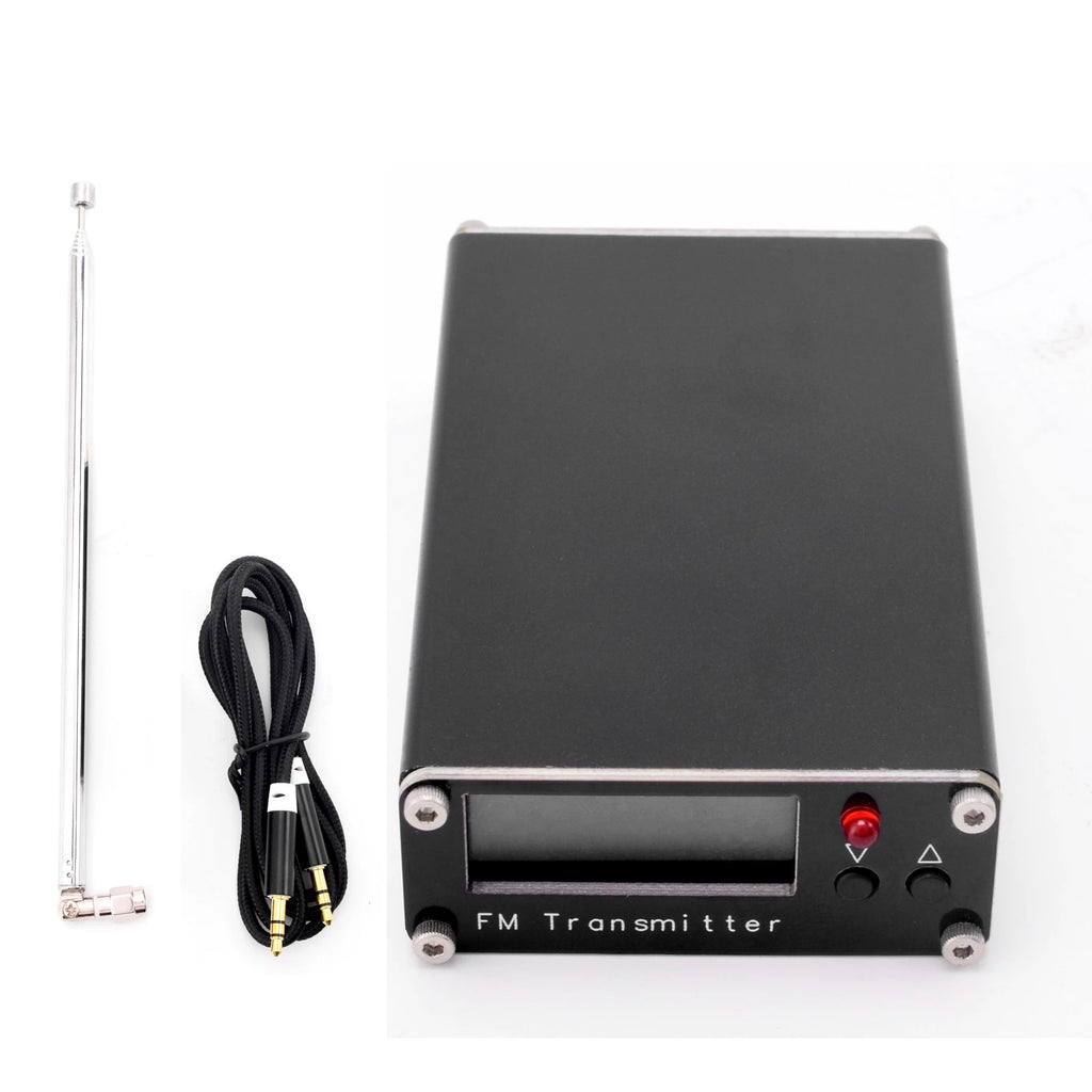 2km 0.5W FM Transmitter 76M-108Mhz Digital Display Stereo FM Transmit TYPE-C USB Churches CAR Radio Broadcast Campus Station