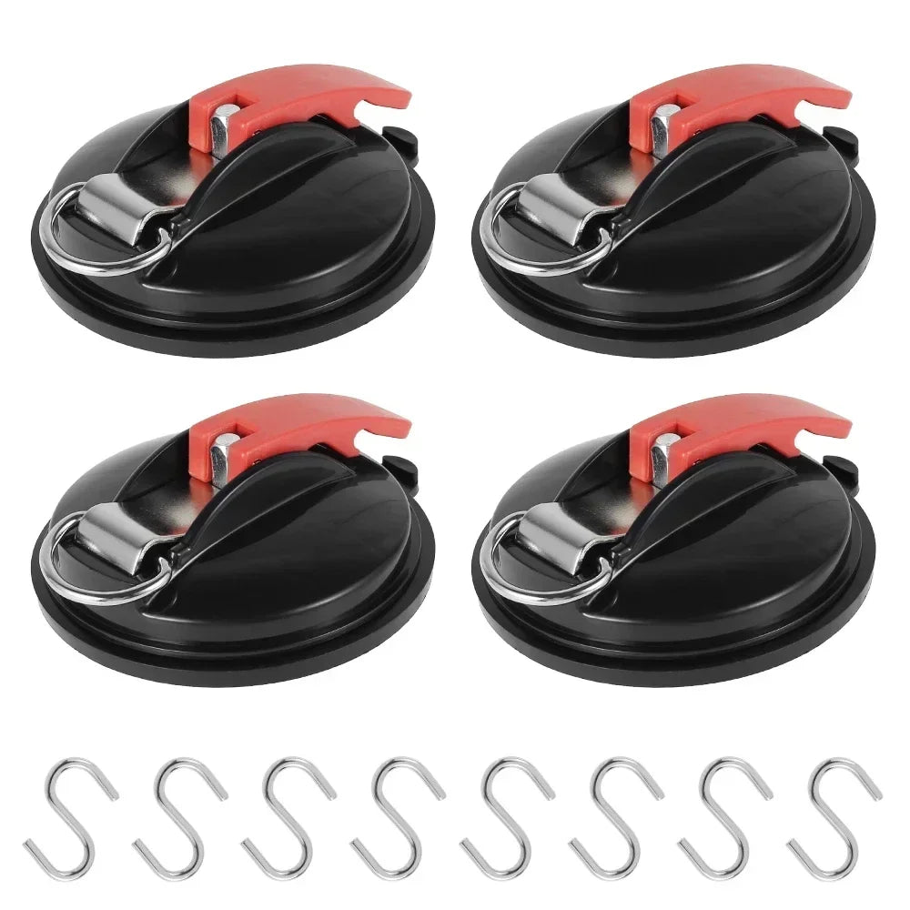 Suction Cup Anchor with Securing S Hook Awning Tents Car Tensioner Amagi