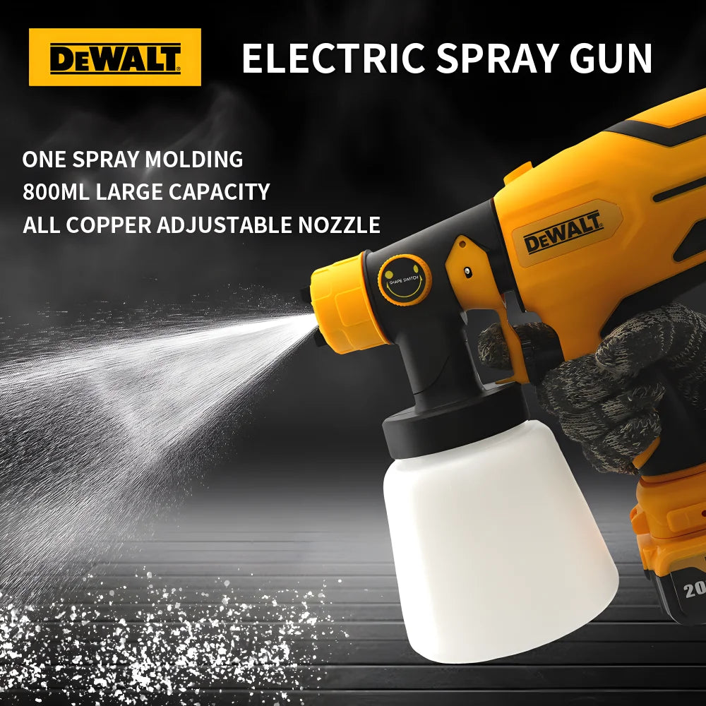 Dewalt Electric Spray Gun Brushless800ml Capacity Uniformly Sprays Water Mist Or Paint Powerful And Even Application 20V Battery
