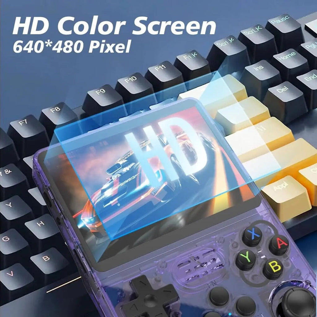 R36S Retro Handheld Game Console Linux System 3.5 Inch IPS Screen 64G 20000+ Game Portable Pocket Video Games console