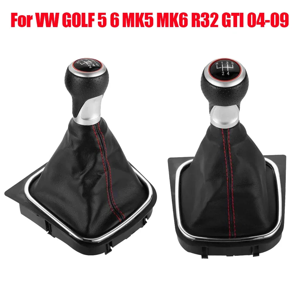 Car Gear Shift Knob Stick Knob HandBall Lever Shifter 5 6 Speed For Volkswagen VW Golf 5 6 MK5 MK6 R32 GTI 04-09 Scirocco(2009)