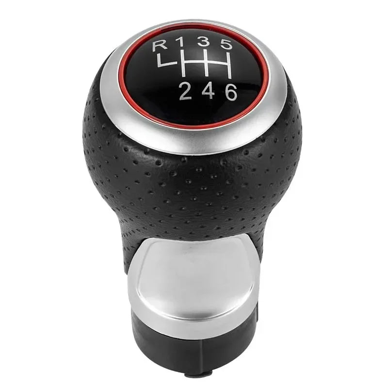 For Audi A3 S3 8p 2003-2013 A4 S4 Q5 S-Line 2007-2015 Leather Shifter Car Gear Shift Knob 12mm 5/6 Speed Handle