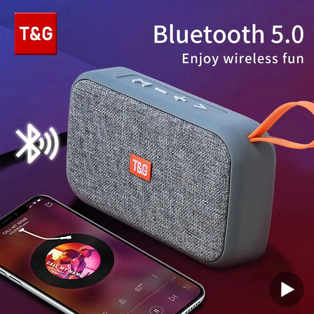 Altavoz inalámbrico Bluetooth portátil Mini Radio FM Impermeable Pequeño Subwoofer Caja de Sonido Música Woofer Computadora PC AUX Caixa De Som