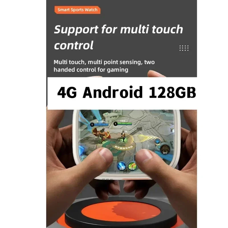 4G Smartwatch CDS9 Rotary Pull Camera GPS WIFI Heart Rate Tracker 256GB storage Download app Sports Watch
