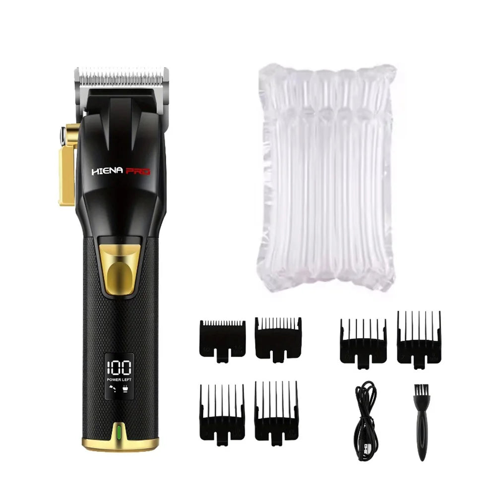 hair clipper professional high-end men's electric clipper with color metal body new hair clipper LED digital display
