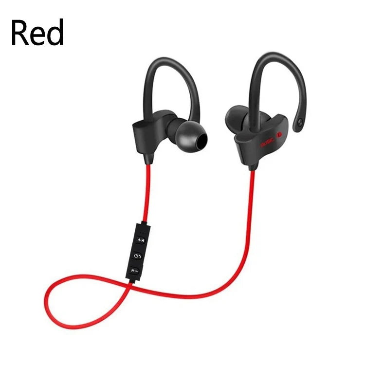Auriculares inalámbricos Bluetooth estéreo con gancho, auriculares deportivos de música, auriculares para juegos, manos libres para todos los teléfonos inteligentes Aurifonos