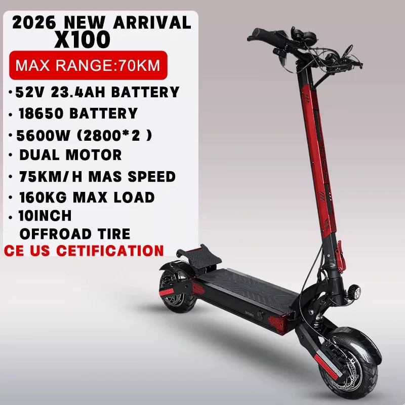 [8 modelos] Scooter eléctrico de 10/11 pulgadas 48V-72V 1000W-6000W 50-85km/h Rápido E Scooter Todoterreno Patinete Eléctrico Plegable para Adultos