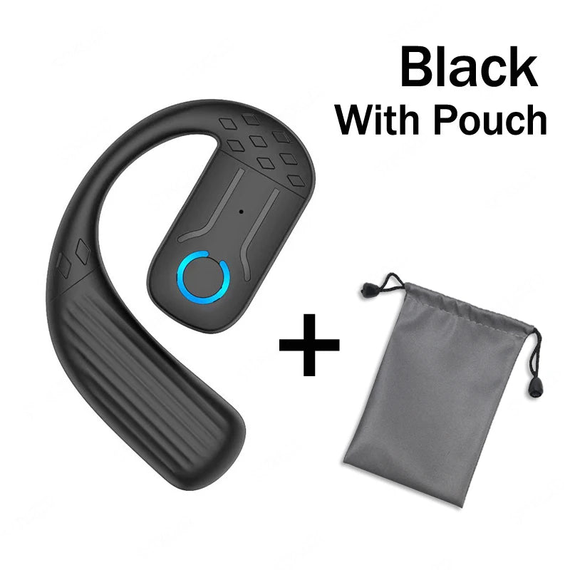 Auriculares Bluetooth inalámbricos con micrófono, auriculares de conducción ósea, manos libres, con cancelación de ruido para conducir Audífonos