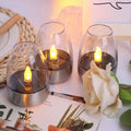 LED Solar Candles Light Flameless Rechargeable Night Light For Wedding Party Garden Decor Outdoor Waterproof Solar Candles Lamp