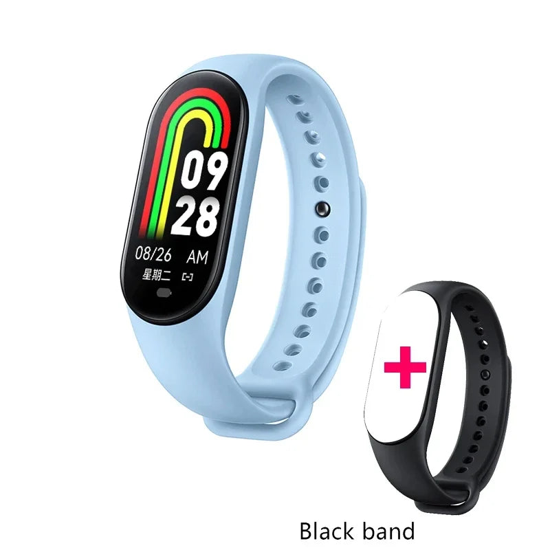 2025 New M8 Band Smart Watch Men Women Smartwatch Heart Rate Sports Fitness Tracking Bracelet Smartband Watche For Android Apple