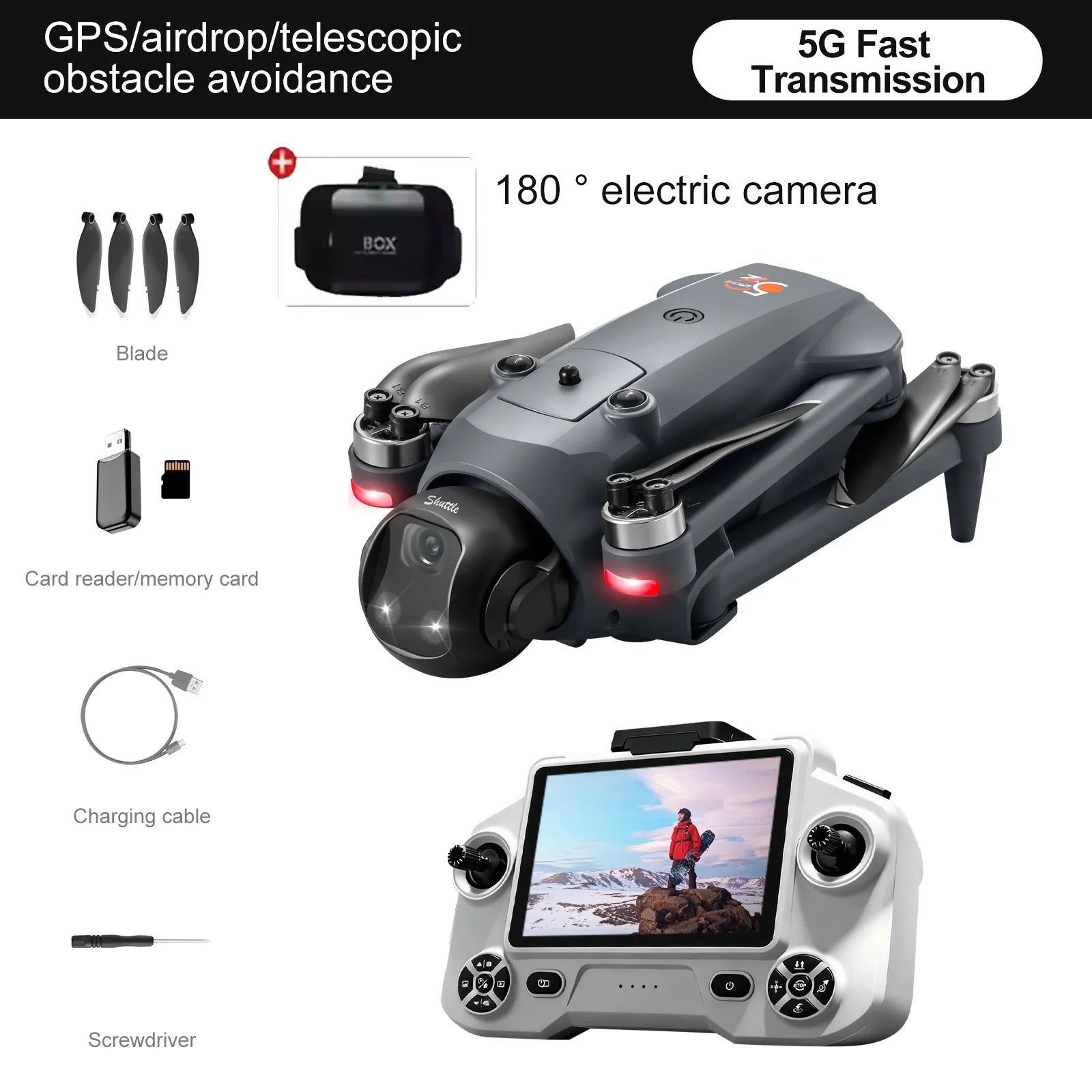 NEW YL059 Mini Drone 8K HD Camera Foldable Quadcopter 5G WiFi FPV Altitude Hold Headless Mode One Key Return RC Drone Toys Gifts