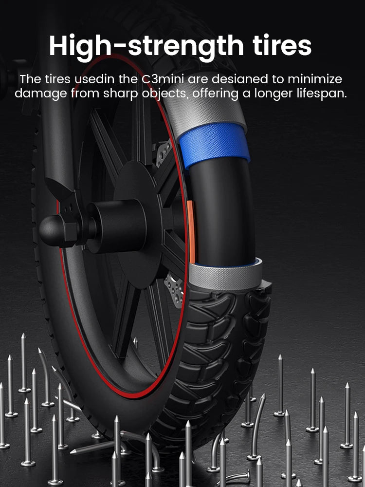 【1 año de garantía】DYU C3 Bicicleta eléctrica de 14 pulgadas con motor de 500 W, batería de litio de 36 V y 7,8 Ah, bicicleta eléctrica, E-bike UL2849