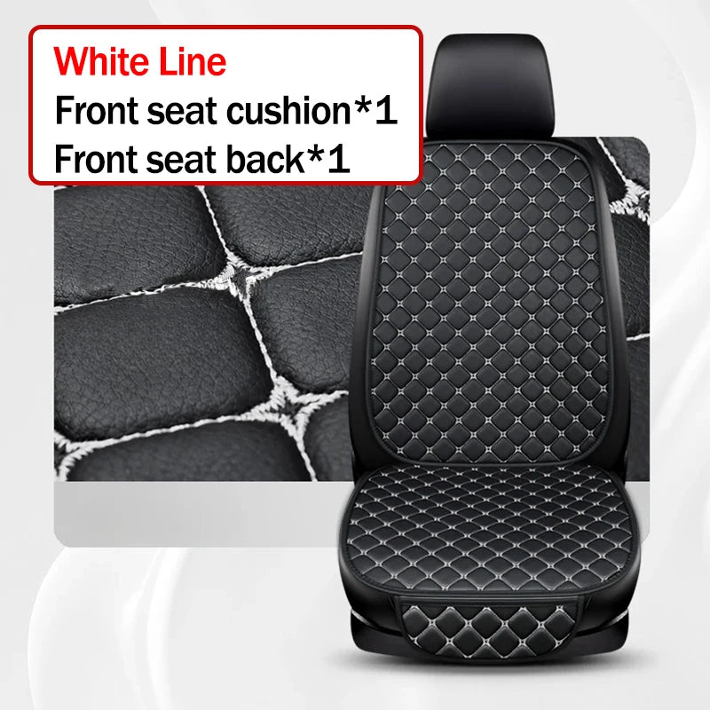 Kcimo Universal Pu Leather Car Seat Cover Seat Back Soft Cushion Minimalism Seat Cushion Chair Carpet Pad Auto Accessories